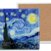 Podkładka ceramiczna, kwadratowa - V. van Gogh, Gwiaździsta Noc (CARMANI)