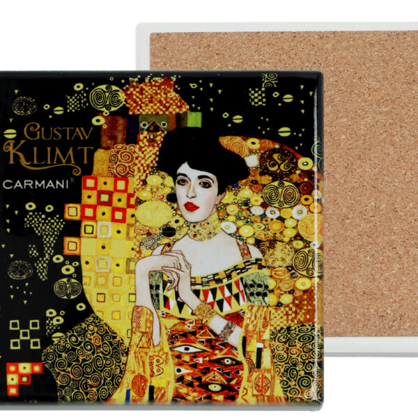 Podkładka ceramiczna, kwadratowa - G. Klimt, Adela (CARMANI)
