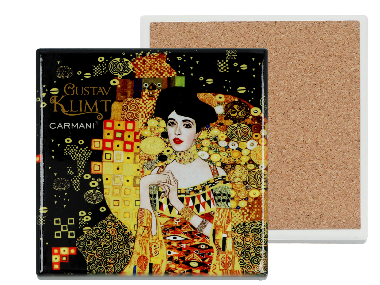 Podkładka ceramiczna, kwadratowa - G. Klimt, Adela (CARMANI)