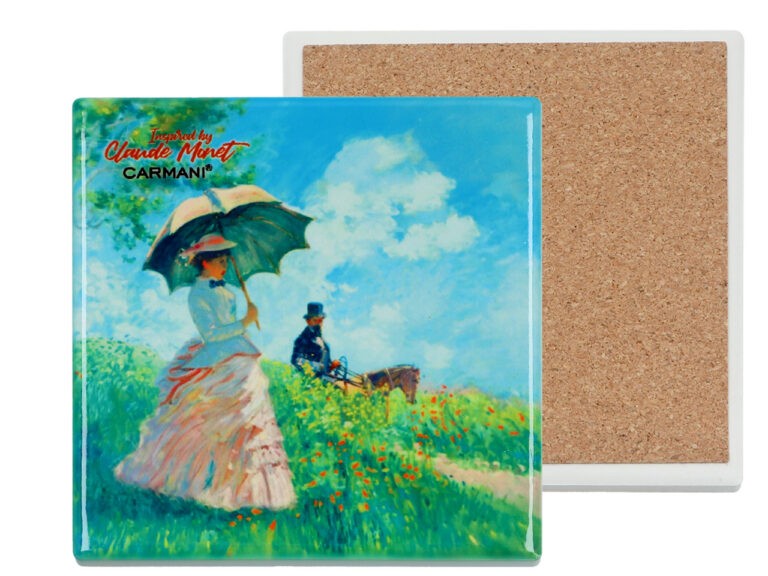 Podkładka ceramiczna, kwadratowa - Inspirowane malarstwem C. Monet, (CARMANI)