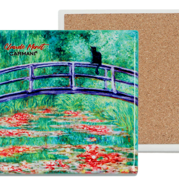 Podkładka ceramiczna, kwadratowa - Inspirowane malarstwem C. Monet, (CARMANI)