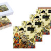 Kpl. 4 Podkładek ceramicznych - Inspirowane malarstwem G. Klimt (CARMANI)