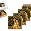 Kpl. 4 Podkładek ceramicznych - Inspirowane malarstwem G. Klimt (CARMANI)