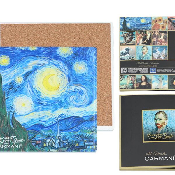 Podkładka ceramiczna - V. van Gogh, Gwiaździsta noc (CARMANI)