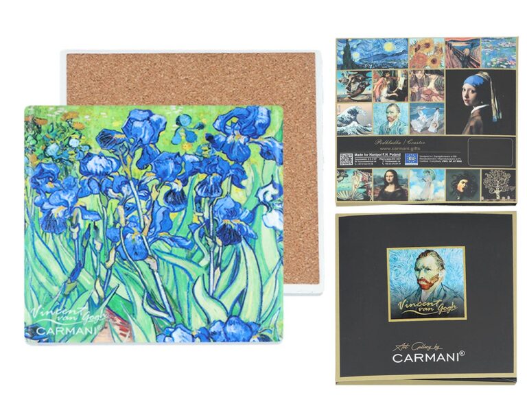 Podkładka ceramiczna - V. van Gogh, Irysy (CARMANI)