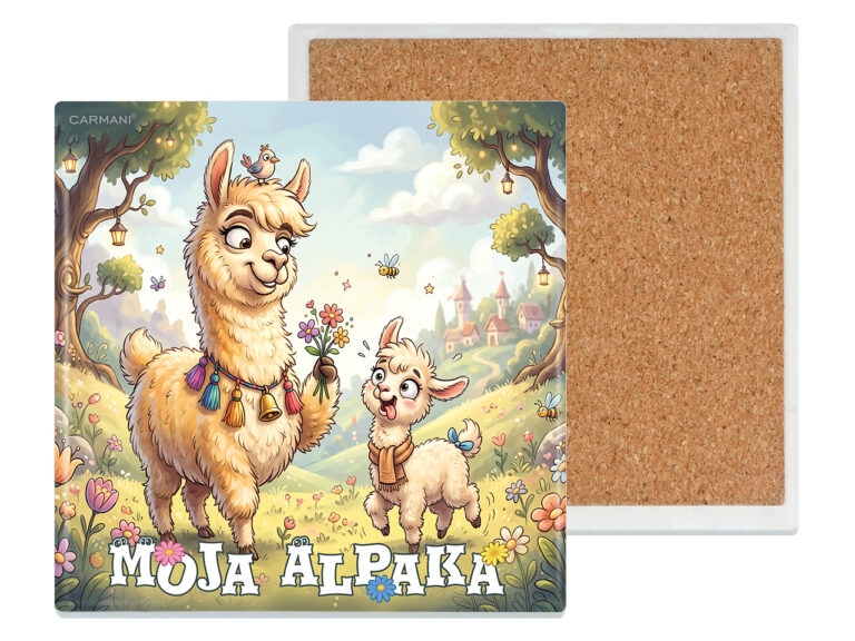 Podkładka ceramiczna, kwadratowa - Alpaki (CARMANI)