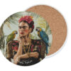 Podkładka ceramiczna, okrągła (duża) - Inspirowane malarstwem F. Kahlo (CARMANI)