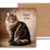 Podkładka ceramiczna, kwadratowa - Koty Maine Coon(CARMANI)