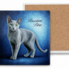 Podkładka ceramiczna, kwadratowa - Koty Russian Blue (CARMANI)