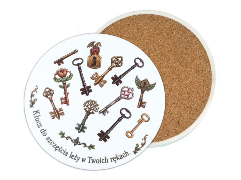 Klucz - Amulet szczęścia podkładka ceram/korkowa (CARMANI)