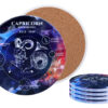 Kpl. 4 podkładek ceramicznych, okrągłe - Znaki zodiaku, Koziorożec (CARMANI)