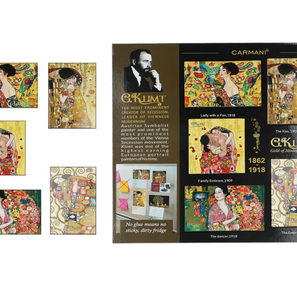 Kpl. 5 magnesów - G. Klimt (CARMANI)