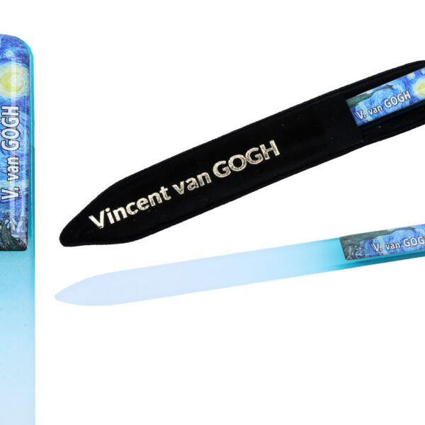 Szklany pilniczek do paznokci - V. van Gogh, Gwiaździsta noc (CARMANI)