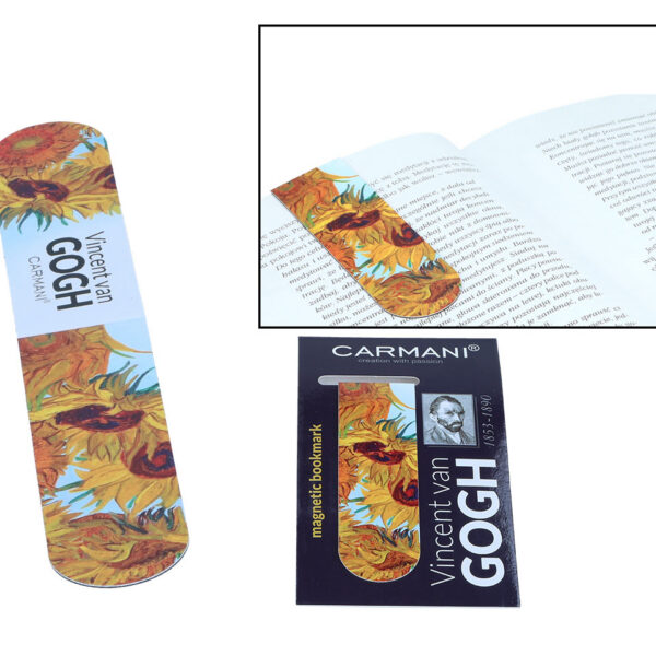 Zakładka magnetyczna - V. van Gogh, Słoneczniki (CARMANI)