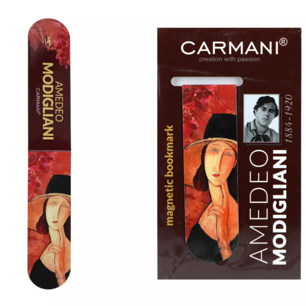 Zakładka magnetyczna - A. Modigliani, Kobieta w kapeluszu (CARMANI)
