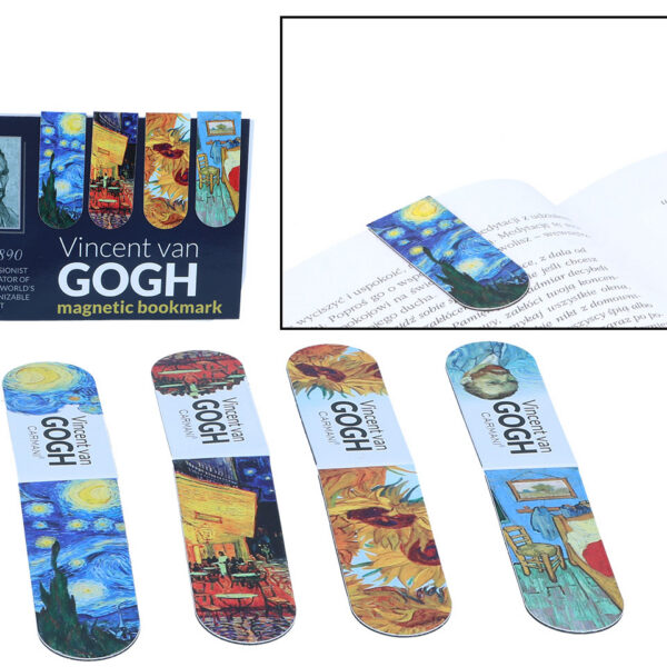 Kpl. 4 zakładek magnetycznych - V. van Gogh (CARMANI)