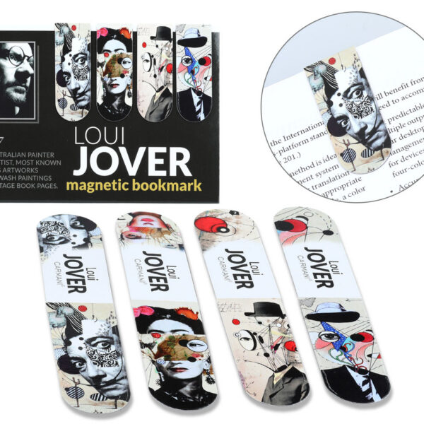 Kpl. 4 zakładek magnetycznych - L. Jover (CARMANI)