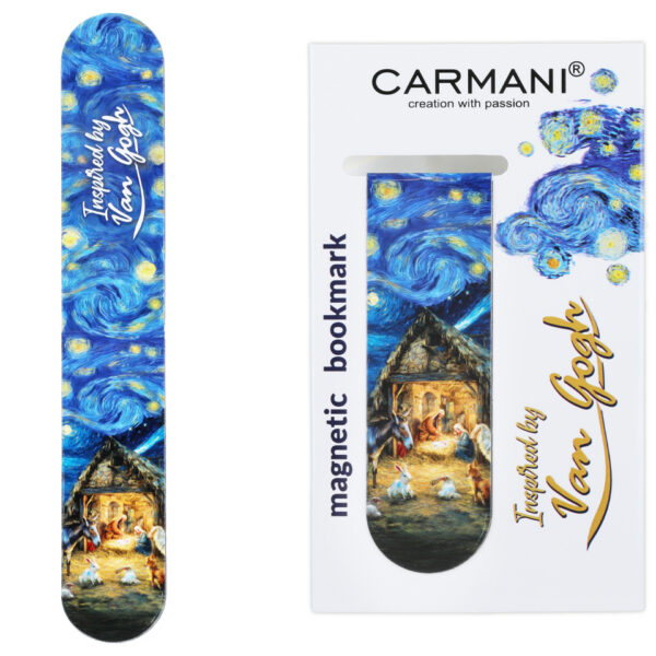 Zakładka magnetyczna - inspirowany malarstwem van Gogha, Boże Narodzenie (CARMANI)