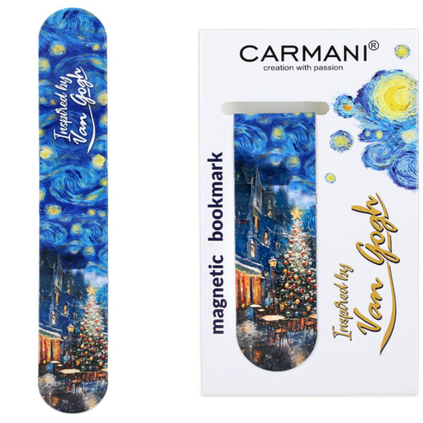 Zakładka magnetyczna - inspirowany malarstwem van Gogha, Świąteczna Noc pod gwiazdami (CARMANI)