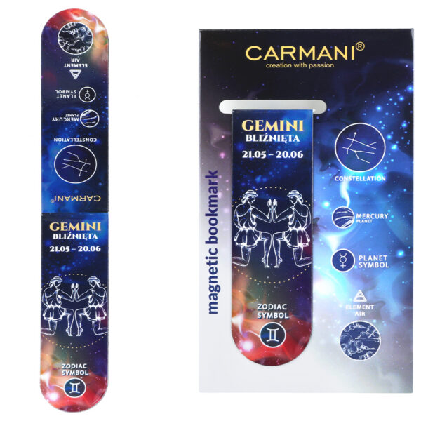 Zakładka magnetyczna - Znaki zodiaku, Bliźnięta (CARMANI)