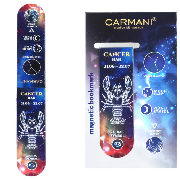 Zakładka magnetyczna - Znaki zodiaku, Rak (CARMANI)