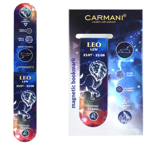 Zakładka magnetyczna - Znaki zodiaku, Lew (CARMANI)