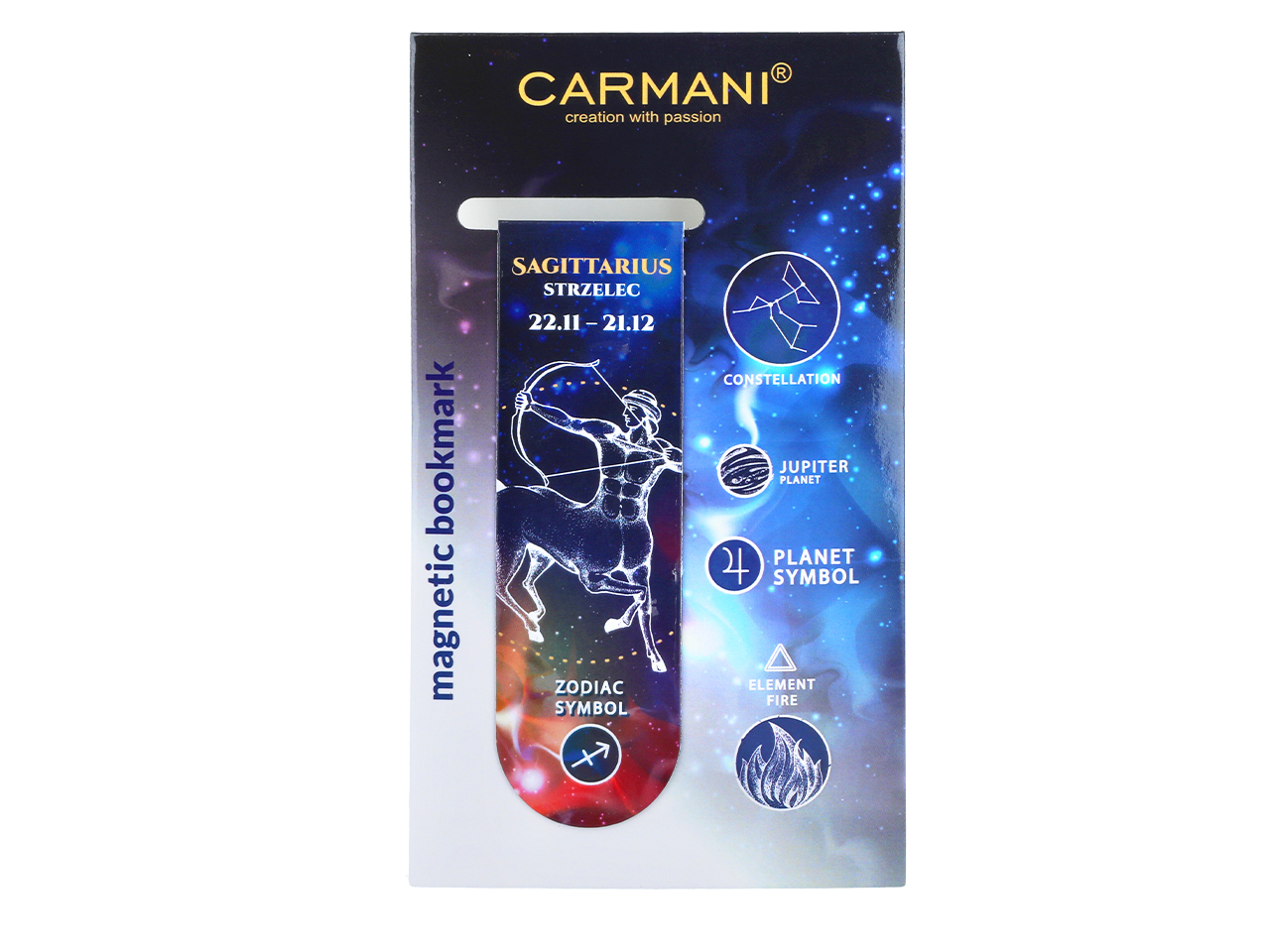 Zakładka magnetyczna - Znaki zodiaku, Strzelec (CARMANI) - obrazek 3