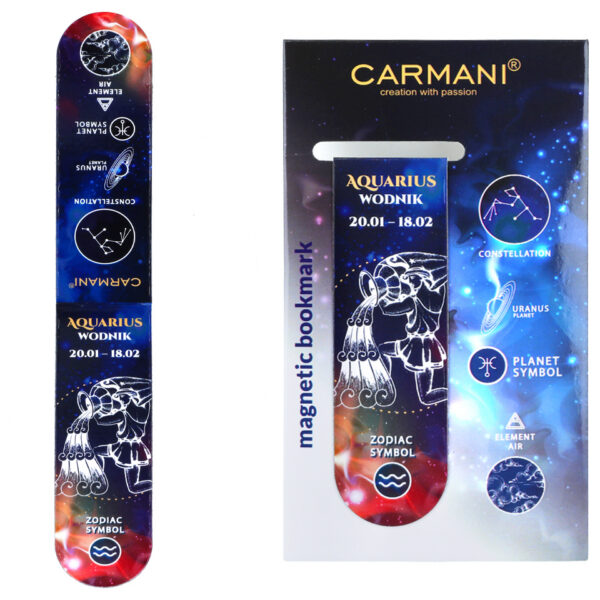 Zakładka magnetyczna - Znaki zodiaku, Wodnik (CARMANI)