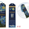 Kpl. 12 zakładek do książki - V. van Gogh, Gwiaździsta Noc (CARMANI)