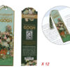 Kpl. 12 zakładek do książki - V. van Gogh, Róże w wazonie (CARMANI)