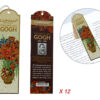 Kpl. 12 zakładek do książki - V. van Gogh, Maki w wazonie (CARMANI)