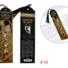 Kpl. 12 zakładek do książki - G. Klimt, Pocałunek (CARMANI)