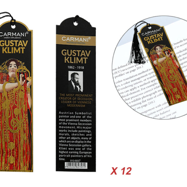 Kpl. 12 zakładek do książki - G. Klimt, Medycyna (CARMANI)
