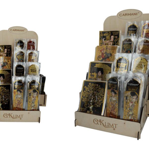 Display, pocztówki i zakładki do książki - G. Klimt, mix wzorów (CARMANI)