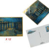 Kpl. 12 pocztówek - V. van Gogh, Gwiaździsta Noc nad Rodanem (CARMANI)