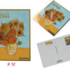 Kpl. 12 pocztówek - V. van Gogh, Słoneczniki (CARMANI)