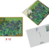 Kpl. 12 pocztówek - V. van Gogh, Irysy (CARMANI)