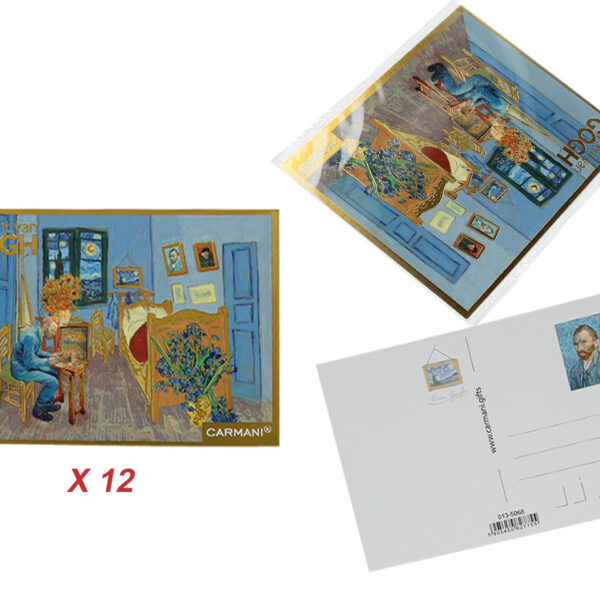 Kpl. 12 pocztówek - V. van Gogh, Pokój w Arles (CARMANI)