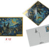 Kpl. 12 pocztówek - inspirowana malarstwem V. van Gogh (CARMANI)