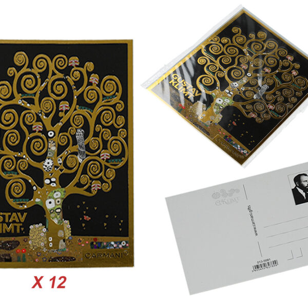 Kpl. 12 pocztówek - G. Klimt, Drzewo życia (CARMANI)