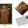 Kpl. 12 pocztówek - G. Klimt, Medycyna (CARMANI)