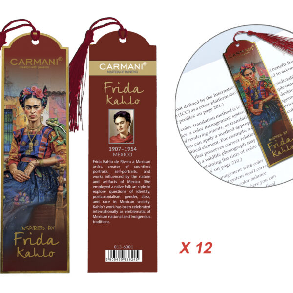 Kpl. 12 zakładek do książki - F. Kahlo (CARMANI)