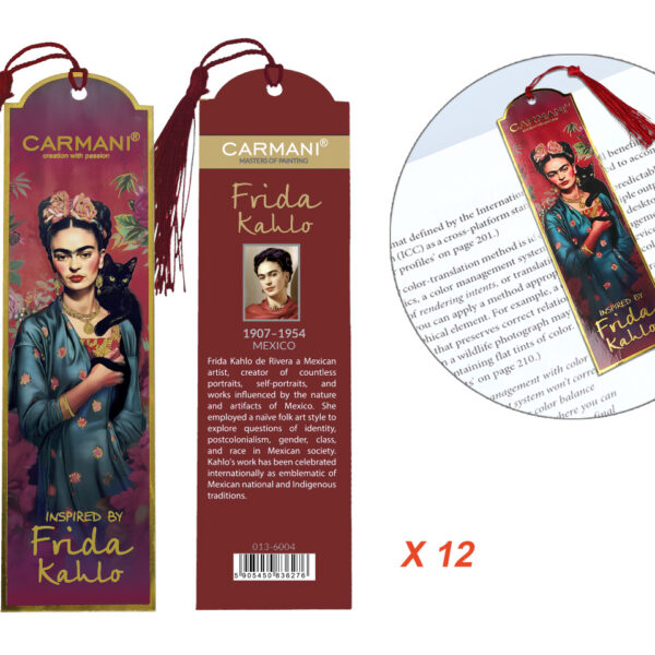 Kpl. 12 zakładek do książki - F. Kahlo (CARMANI)