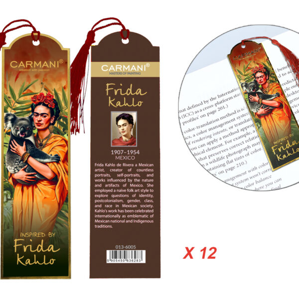 Kpl. 12 zakładek do książki - F. Kahlo (CARMANI)