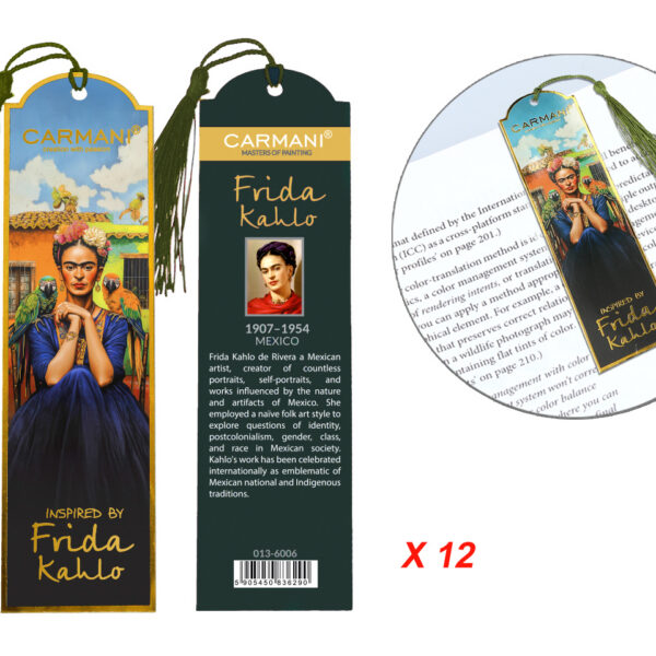 Kpl. 12 zakładek do książki - F. Kahlo (CARMANI)