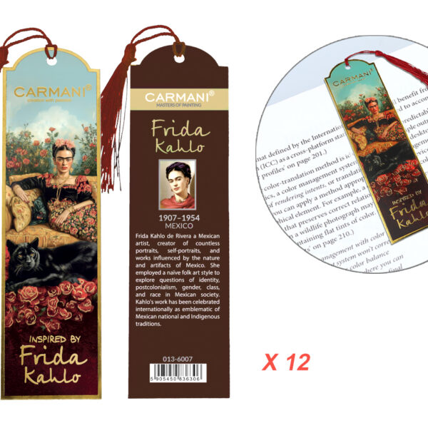 Kpl. 12 zakładek do książki - F. Kahlo (CARMANI)