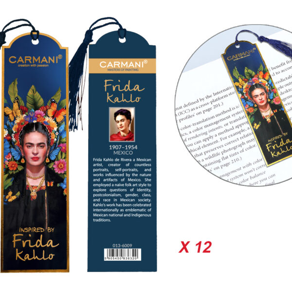 Kpl. 12 zakładek do książki - F. Kahlo (CARMANI)