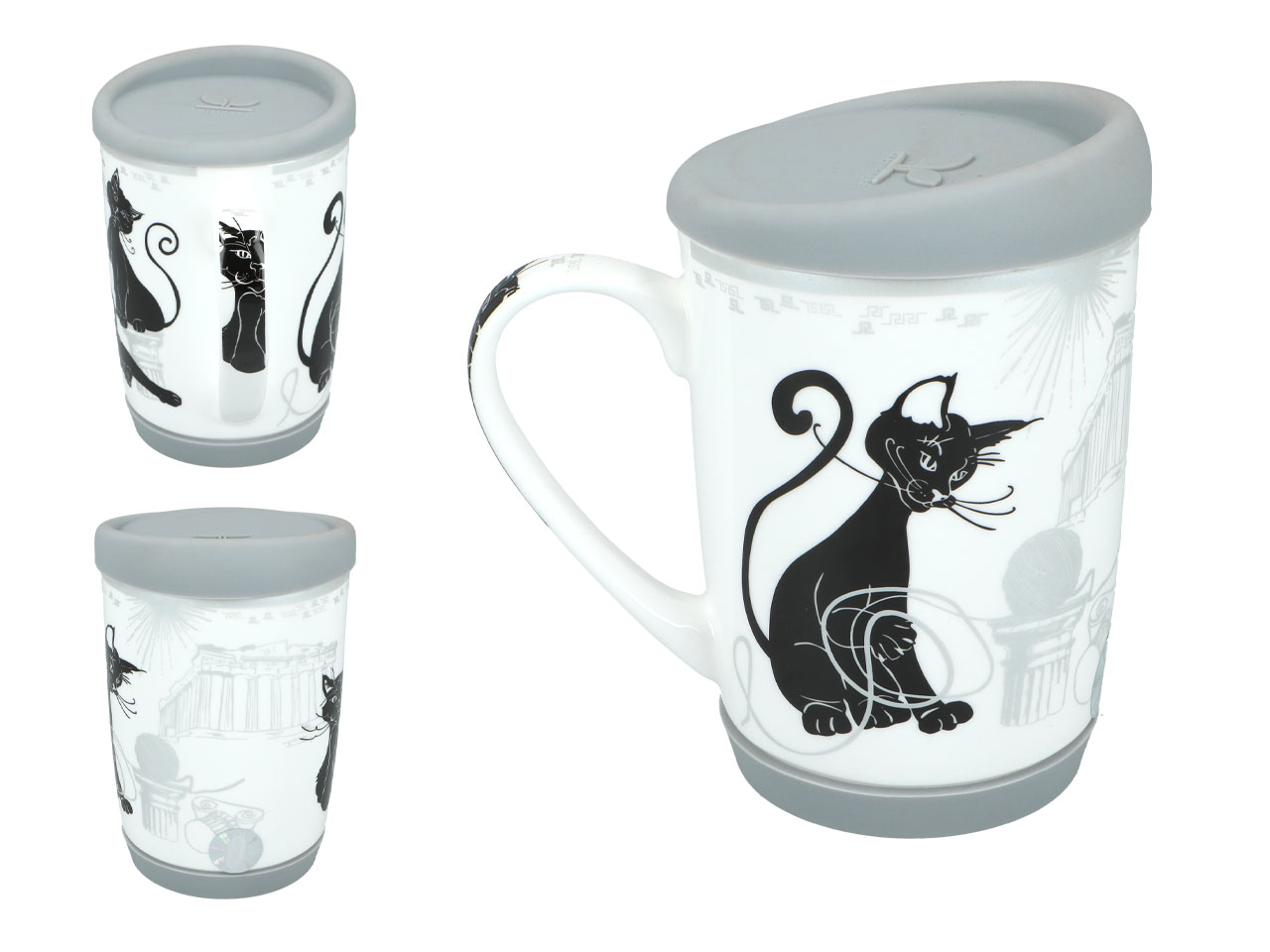 Kubek - Travelling Cats, Ateny (CARMANI) - obrazek 2