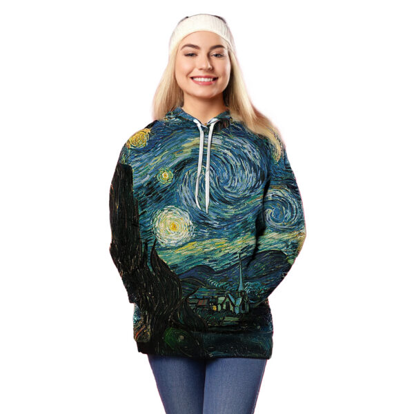 Bluza z kapturem - V. van Gogh, Gwiaździsta Noc