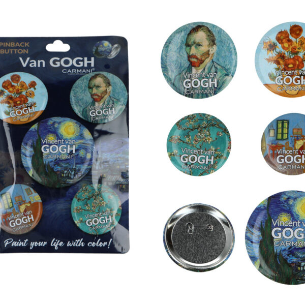 Kpl. 5 przypinek - V. van Gogh (CARMANI)